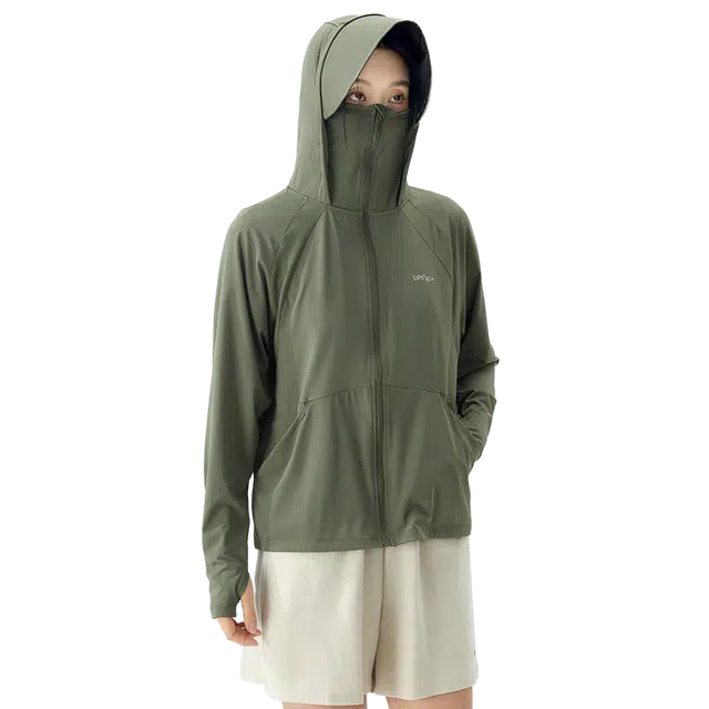 北极绒 透气皮肤衣户外薄款连帽服运动长袖夹克外套 男款