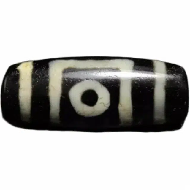 灵运宝 #转运招财黑白天地眼中眼天珠温润细腻老矿风化油润包浆老料器磨损到位天然 玛瑙 吊坠 男女同款情侣款