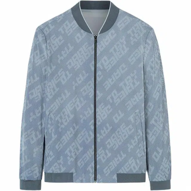 才子 简约舒适满印夹克外套 男款 灰色