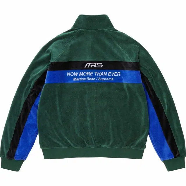 Supreme x Martine rose FW24 WEEK4 Velour Track Jacket logo