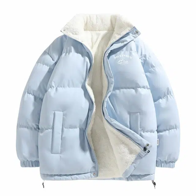 木林森 立领拉链舒适棉服 男女同款