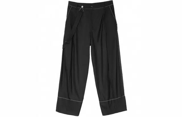 速写 隔离重塑 宽松直筒背带休闲长裤 男女同款