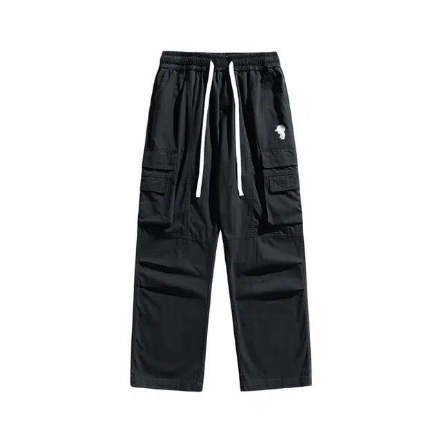 周同学 周杰伦 美式复古宽松百搭中腰直筒休闲裤 男女同款