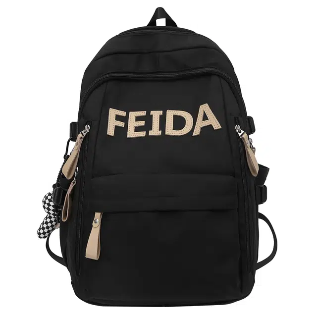 恒源祥 日系简约字母百搭日常通勤上课 尼龙 双肩包 男女同款情侣款 多色