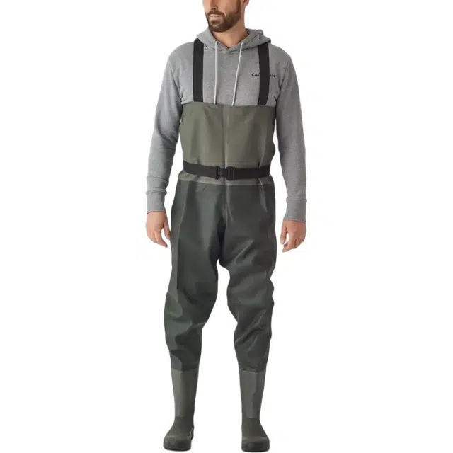 DECATHLON 100 CAPERLAN Fishing PVC Waders - WDS