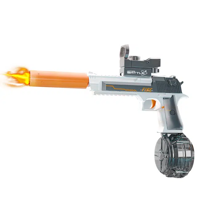 圣手 火光冰鼠爆电动水枪 喷水连发 高压强力射程远 枪型玩具