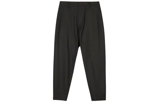 速写 纯色宽松小脚锥形休闲长裤 男款 本黑