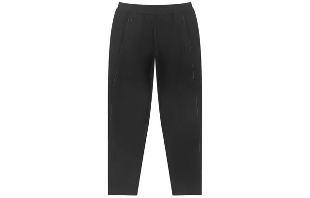 速写 纯色直筒休闲裤 男款 黑色