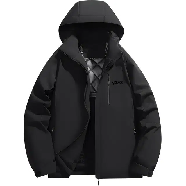 雅鹿优选 加厚保暖连帽长袖棉服 男款