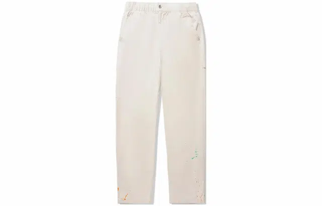 中国李宁 纯色直筒宽松休闲裤 男款 云母灰