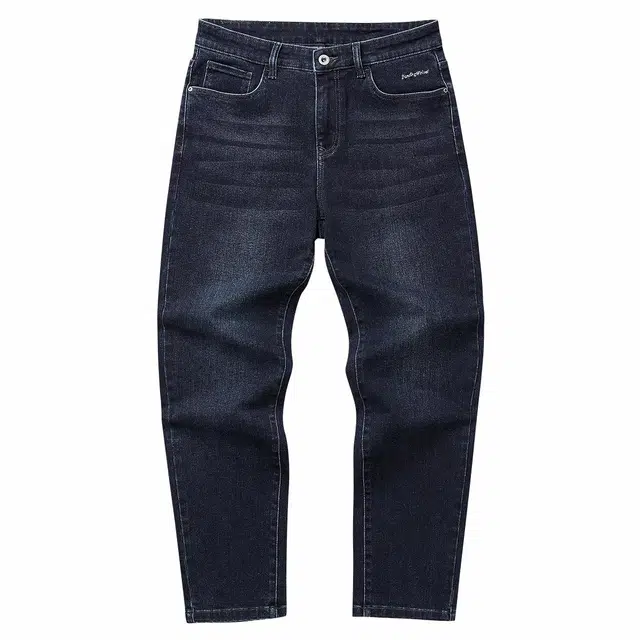 与狼共舞 弹力舒适复古水洗长裤牛仔裤 男款