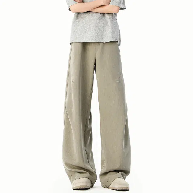 佐菲利 百搭宽松阔腿潮牌设计感简约休闲裤 男女同款