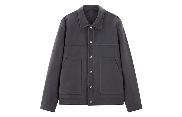 PEACEBIRD MEN Reversible Wool Jacket