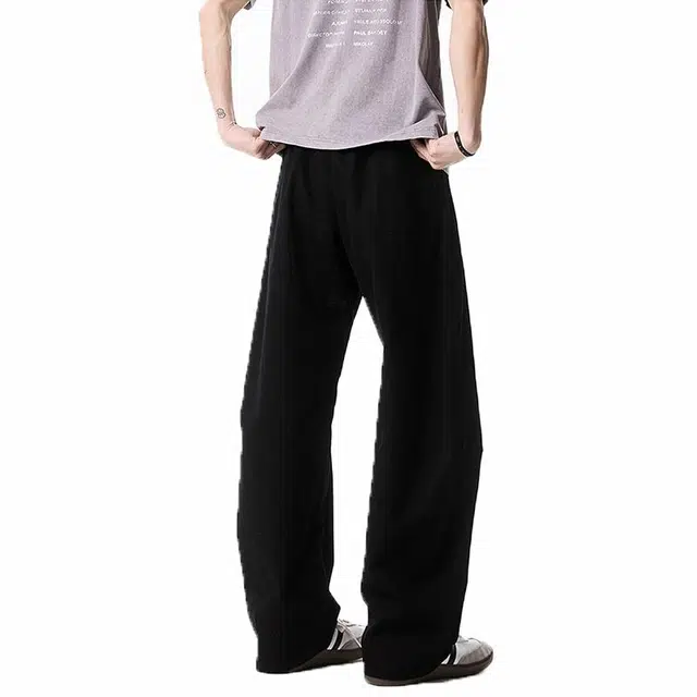 佐菲利 纯色简约宽松百搭高级时尚休闲裤 男女同款