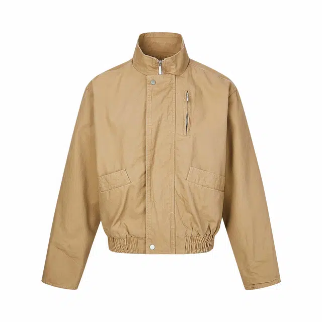 MADE EXTREME Vintage Fleece Cotton Jacket Khaki