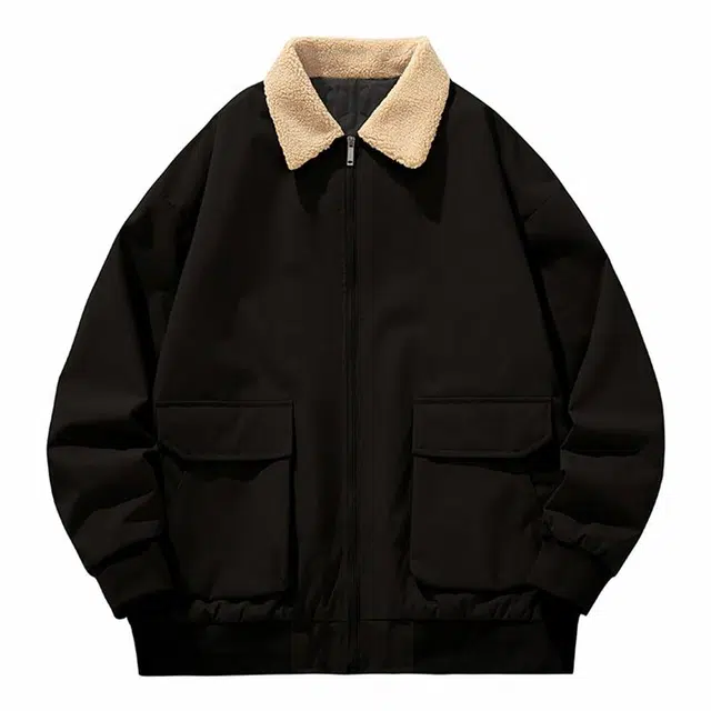 纳趣 美式复古翻领痞帅时尚休闲大口袋夹克外套 男款