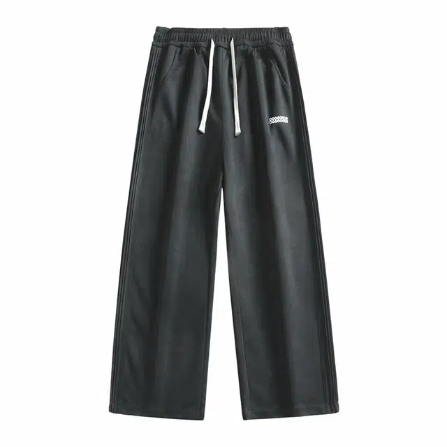 大白鲨 潮流美式复古宽松长裤休闲裤 男款