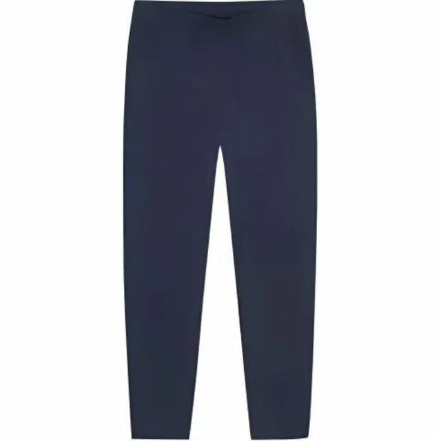 超级安踏 纯色中腰冰肤透爽速干健身直筒针织运动裤 男款 深夜蓝