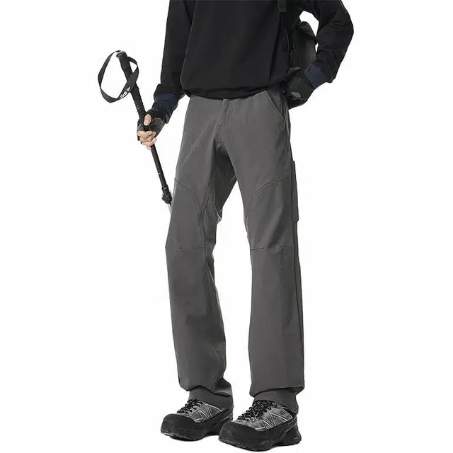 佐菲利 美式拼接运动休闲裤 男女同款 灰色