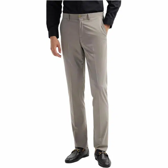 才子 透气商务简约垂顺西装裤 男款