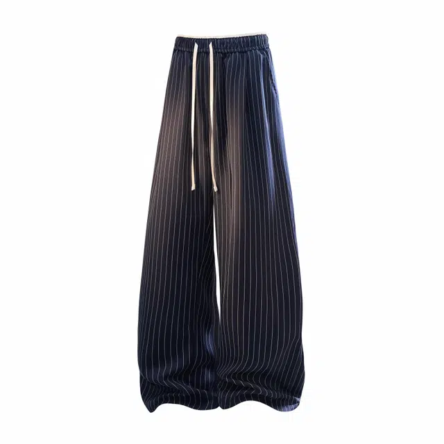 星际者 基础款条纹弯刀百搭系带休闲裤 男女同款