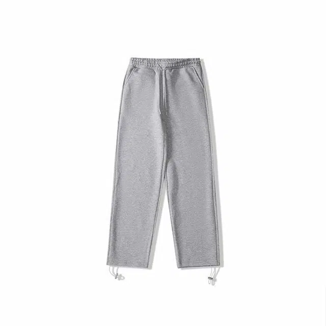 我是大卫 运动风高级感高腰宽松系带直筒束脚加厚休闲裤 男女同款