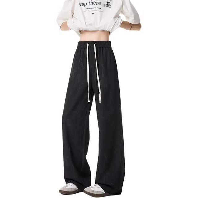 佐菲利 美式高街复古潮流宽松百搭直筒休闲裤 男女同款