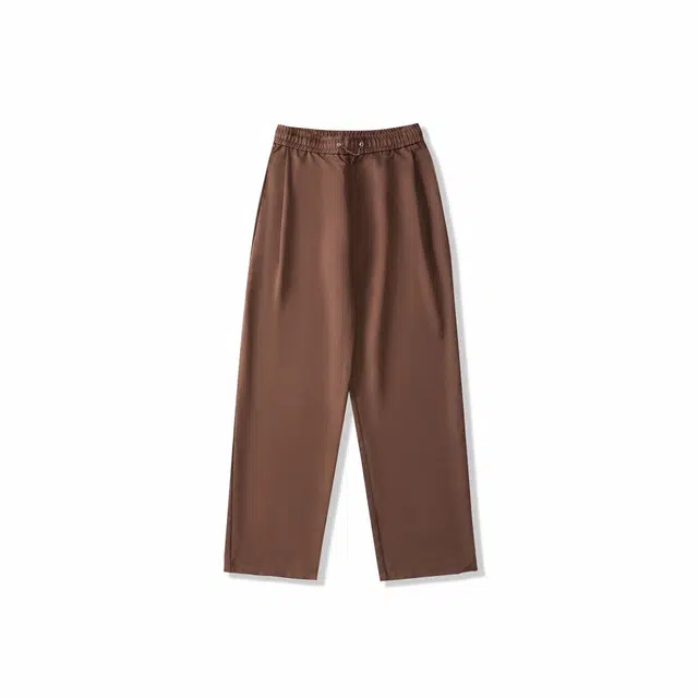 我是大卫 韩系基础款直筒阔腿裤透气慵懒感宽松休闲裤 男女同款