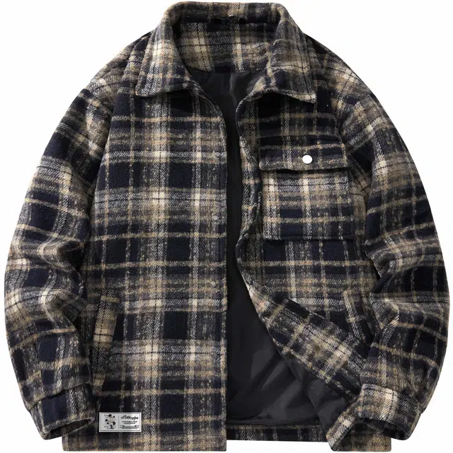 帕丁顿熊 小香风复古撞色休闲宽松长袖夹克外套 男女同款