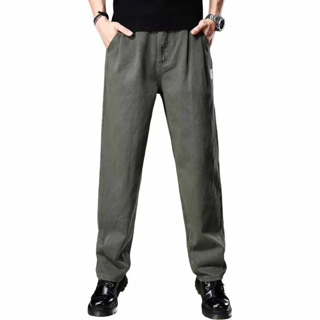 贵色 美式纯棉直筒水洗工装裤 男款