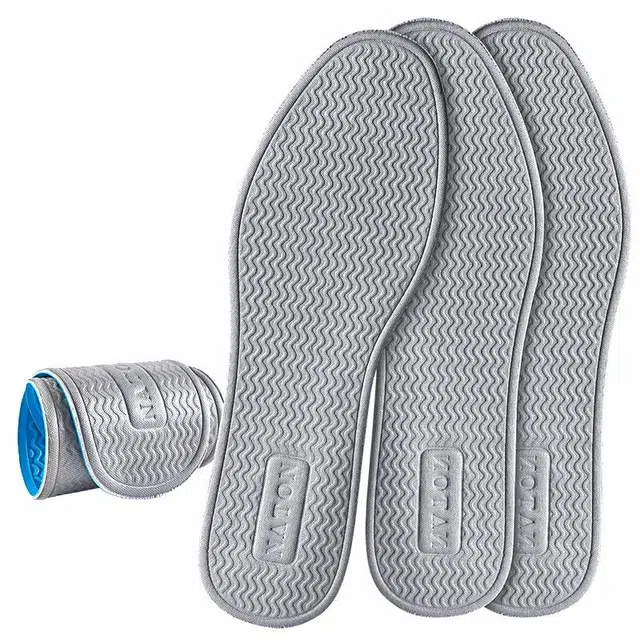 足印部落 抗菌除臭透气吸汗防滑夏季超薄乳胶软弹舒适不累脚不计较皮鞋汗脚专用 海绵 鞋垫 男女同款情侣款