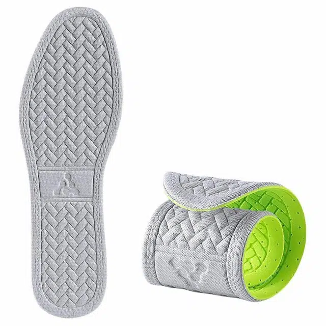 足印部落 艾草除臭留香吸汗透气防臭干爽舒适汗脚专用薄款 高分子环保泡棉 鞋垫 男女同款情侣款