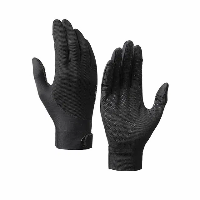 南极人 骑行冰丝开车夏季户外专业运动钓鱼登山徒步可触屏防紫外线防滑透气 锦纶 防晒手套 男款