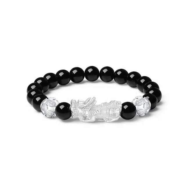 六桂福 福韵金 招财貔貅 国潮精致轻奢时尚优雅气质 简约小众高级感设计 日常通勤百搭#好运 玛瑙 手串 男女同款情侣款