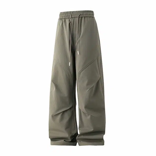 北极绒 垂感美式弯刀裤男士时尚休闲裤 男款