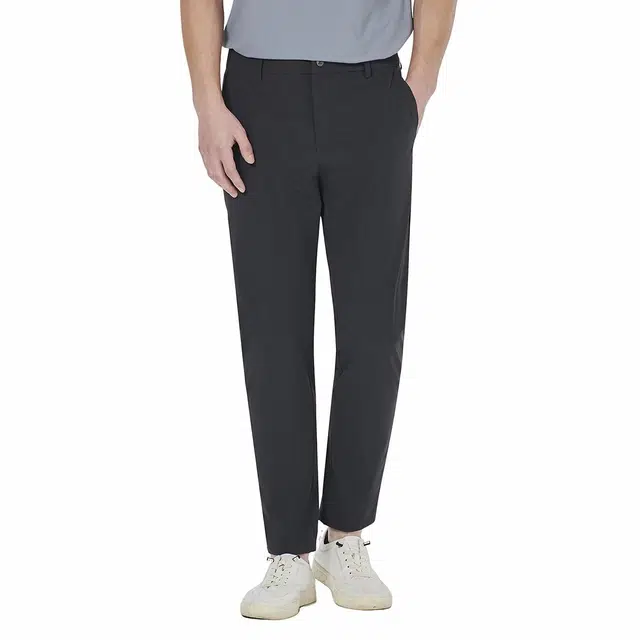 利郎 轻薄凉感纯色弹力舒适休闲裤 男款