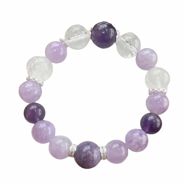 陌阡雪 【紫定上岸】 前程似锦 学业事业顺利 上升上岸 水逆退散 好运#好运天然 紫水晶 手串 女款