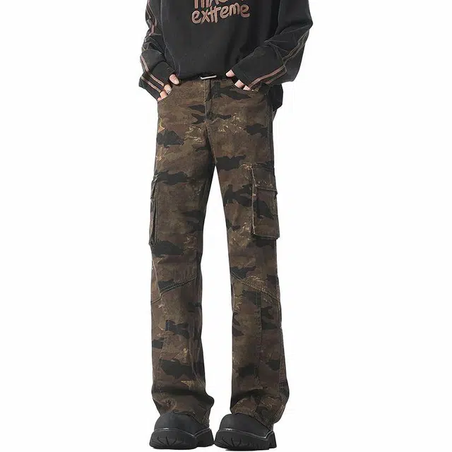 POLAR BEAR Camo Cargo Jeans