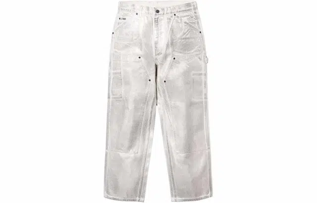 Supreme x MM6 Maison Margiela SS24 WEEK7 FOIL DOUBLE KNEE PAINTER PANT