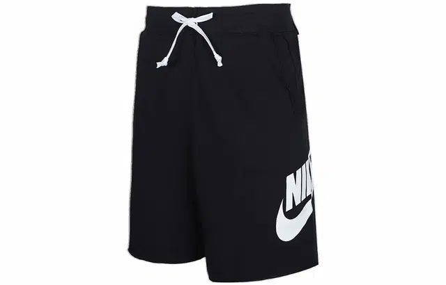 Nike Logo Print Shorts Black