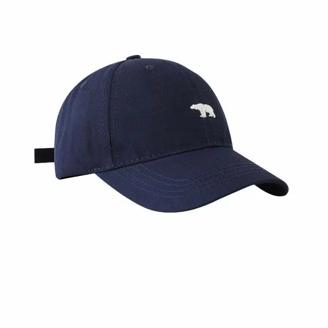 氧气樱桃 韩系小熊刺绣 户外通勤宽檐显脸小 棉 鸭舌帽 男女同款情侣款