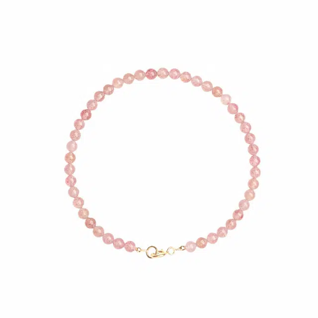 六桂福 福韵金 转运珠 精致轻奢时尚优雅个性森系小清新 简约小众高级感设计 蛇年本命年转运#好运天然 草莓晶 手串 男女同款情侣款