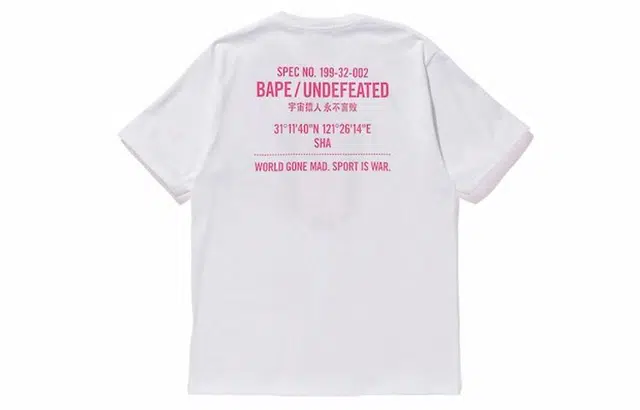 BAPE x UNDEFEATED Logo T