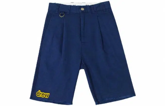 Drew House FW21 Stretch Twill Pleated Shorts Logo