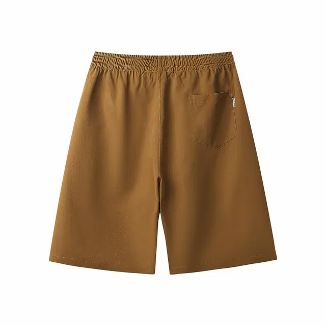 海底小纵队 纯色美式复古手绘花卉字母宽松日常通勤户外中腰舒适透气五分休闲短裤 男女同款