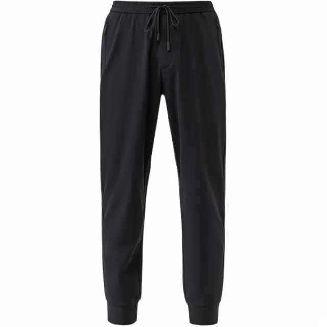 迪柯尼 韩版潮流弹力舒适束脚运动休闲裤 男款 黑色