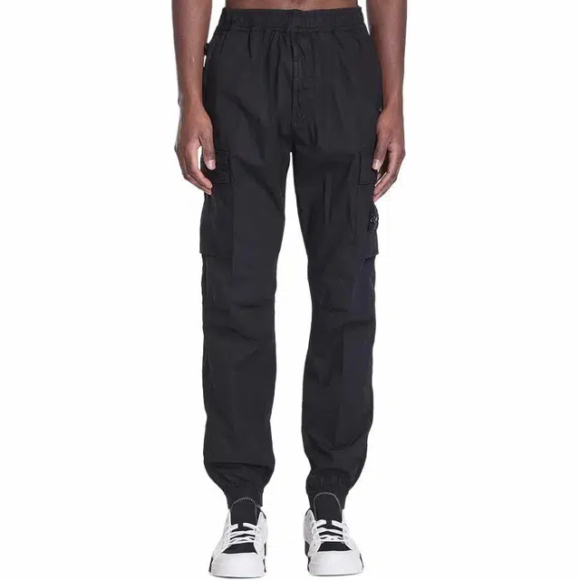 Stone Island Cargo Joggers Black