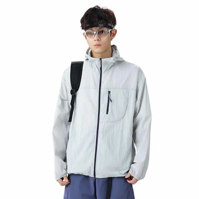 【dme】 时尚舒适休闲简约 透气凉感防晒服 男女同款
