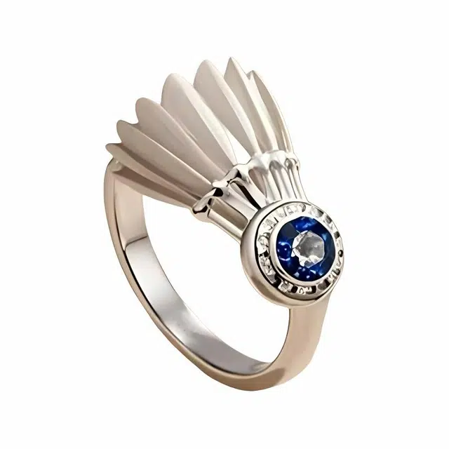 指尖瑰宝 梦幻之羽 国潮简约高颜值 时尚大气轻奢优雅百搭 镀银 戒指 男女同款情侣款