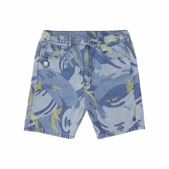 Aape SS23 Camo Denim Shorts